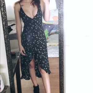 Long flowy floral dress